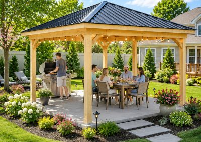 14x14 pavilion delivered to a local family in Georgia