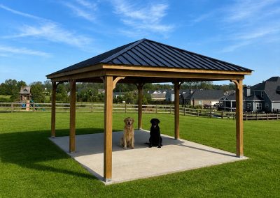 14x20 pavilion built for a neighborhood common area