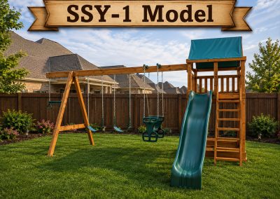 SSY1 Model playset with slide and swings